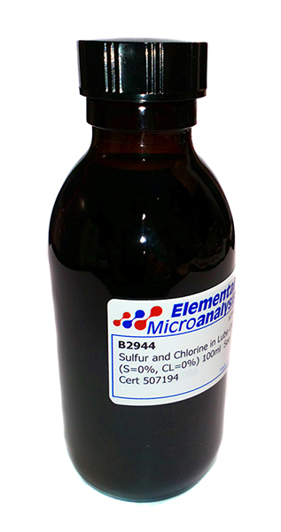 DISCONTINUED

Sulfur and Chlorine in Lube Oil (S=0%, CL=0%) 100ml  See Cert 507194